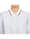 Stripe Short Sleeve Shirt Blue - THOM BROWNE - BALAAN 8