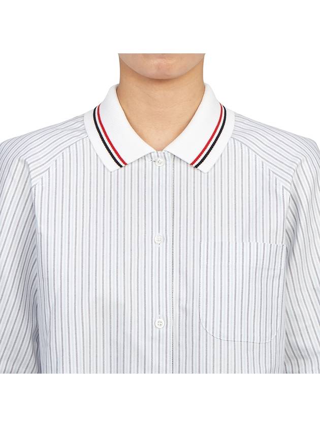 Shirt FLL166CF0510 460 MEDIUM BLUE - THOM BROWNE - BALAAN 8