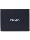 Metal Logo Saffiano Coin Card Wallet Black - PRADA - BALAAN 8