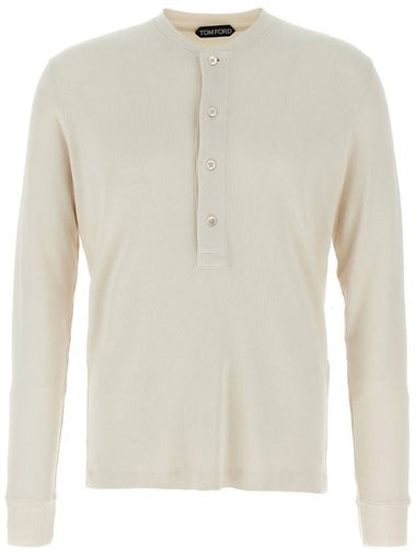 Tom Ford 'Henley' T-Shirt - TOM FORD - BALAAN 1