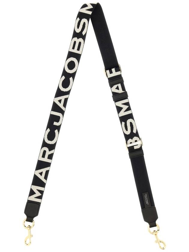 Small leather thin logo webbing strap black - MARC JACOBS - BALAAN 3