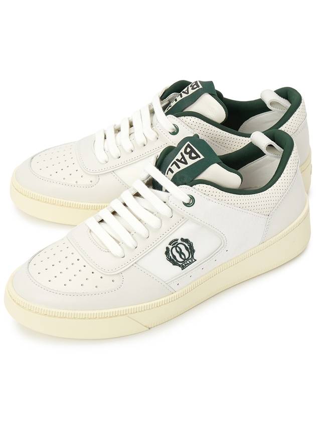 Liweira low-top sneakers white green - BALLY - BALAAN 2