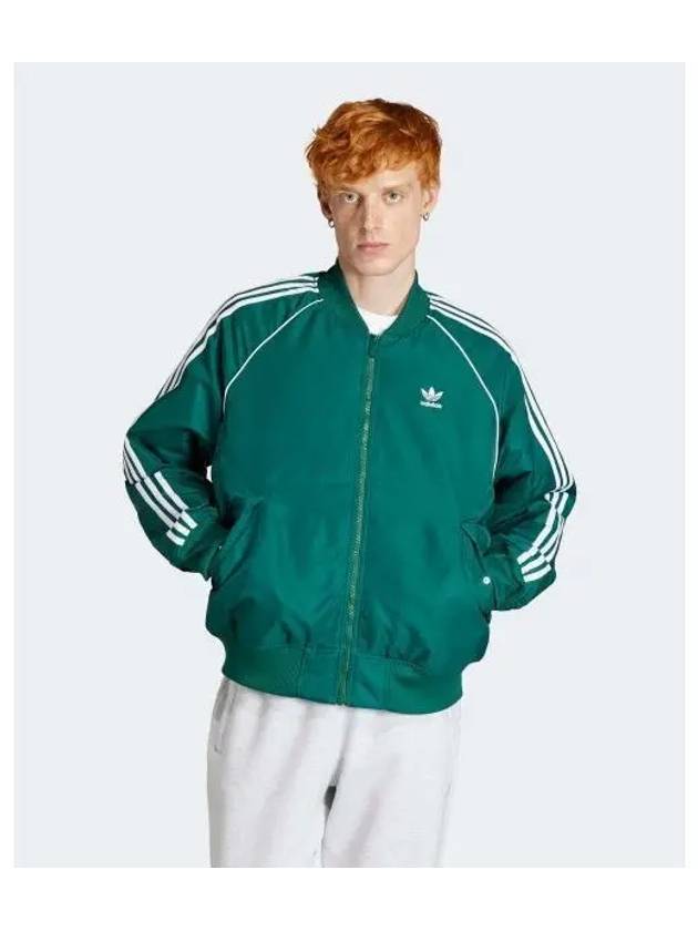 Premium Collegiate Varsity Bomber Jacket Green - ADIDAS - BALAAN 2