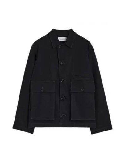 Boxy Oversized Denim Jacket Black - LEMAIRE - BALAAN 2