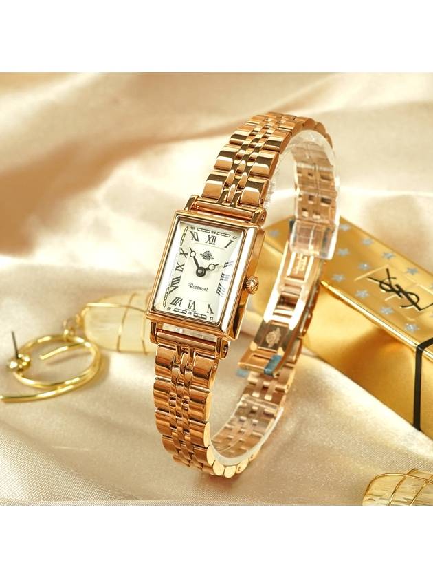 Watch Nostalgia Rose Gold Square Swiss - ROSEMONT - BALAAN 4