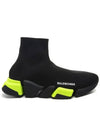 Speed ​​2.0 High Top Sneakers Fluo Yellow Black - BALENCIAGA - BALAAN 1