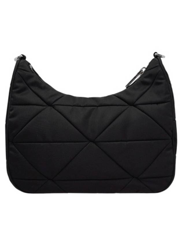 1BC151 Black Re Nylon Padding Quilting Hobo Shoulder Cross Bag - PRADA - BALAAN 3