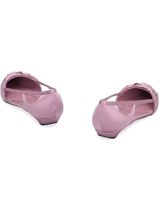 Cutout Satin Ballerina Pink - PRADA - BALAAN 5