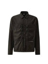 Cotton Popeline Over Long Sleeve Shirt Black - CP COMPANY - BALAAN 2