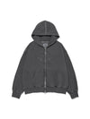 Mugung Vintage Two-Way Zip-Up Hoodie Charcoal - ULKIN - BALAAN 1