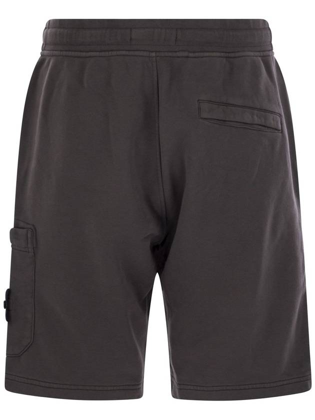 Cargo bermuda shorts with pockets and drawstring waistband - STONE ISLAND - BALAAN 2