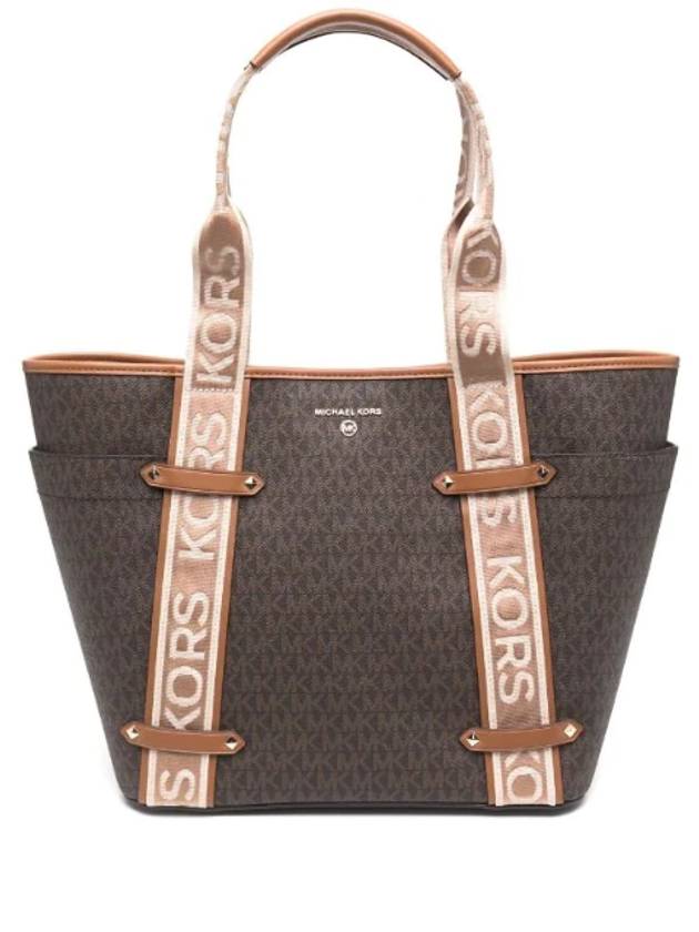 Maeve Large Logo Tote Bag Brown - MICHAEL KORS - BALAAN 1