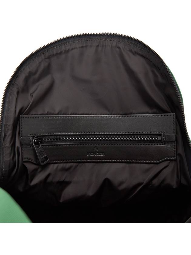 Logo Patch Zipper Backpack Green - MONCLER - BALAAN 9