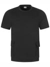 Lens Side Pocket Short Sleeve T-Shirt Black - CP COMPANY - BALAAN 2