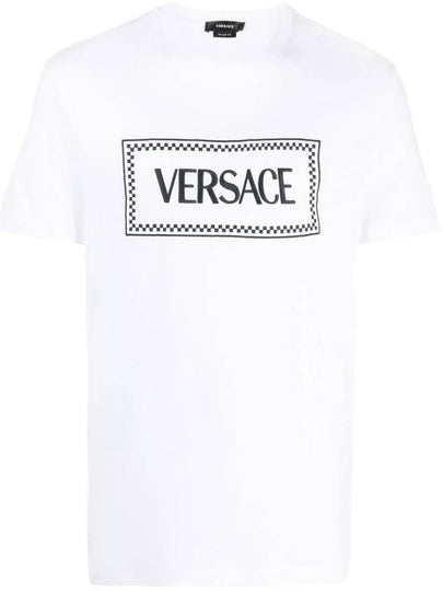 short sleeve t-shirt 10116941A085841W000 Opticalwhite - VERSACE - BALAAN 2