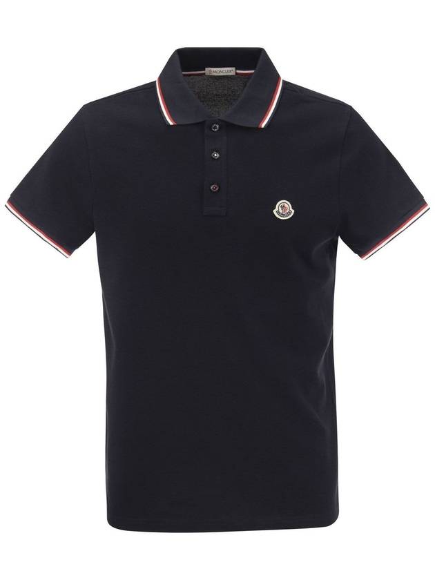 Polo shirt with iconic felt - MONCLER - BALAAN 1