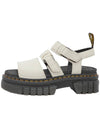 Ricky 3 Strap Nappa Luxe Leather Sandals Cobblestone Gray - DR. MARTENS - BALAAN 1