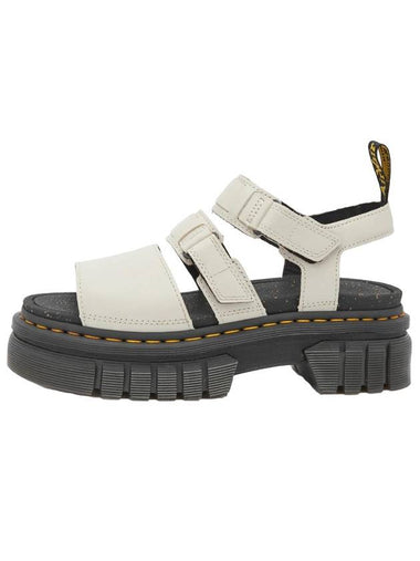 Ricki 3 Strap Nappa Lux Leather Sandals Cobblestone Grey - DR. MARTENS - BALAAN 1