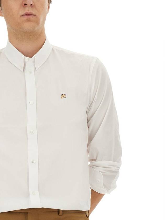 Maison Kitsuné Fox Patch Shirt - MAISON KITSUNE - BALAAN 4