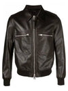 Grain Leather Jacket Brown - TOM FORD - BALAAN 2