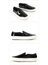 Leather Slip-Ons Black - CELINE - BALAAN 3