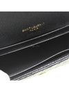 Matelasse Monogram Envelope Small Half Wallet Black - SAINT LAURENT - BALAAN 10