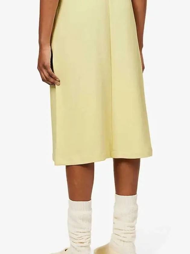 Essential Women's Canary Cotton Midi H-Line Skirt Yellow - FEAR OF GOD - BALAAN 5