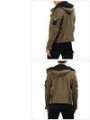 Biker Hooded Jacket Khaki - BALMAIN - BALAAN 7