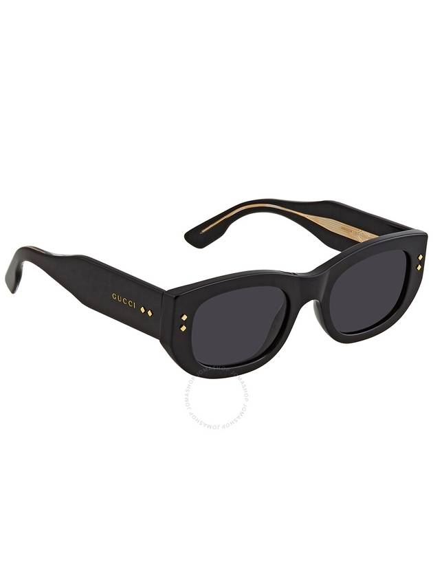 Rectangle Acetate Sunglasses Black - GUCCI - BALAAN 4