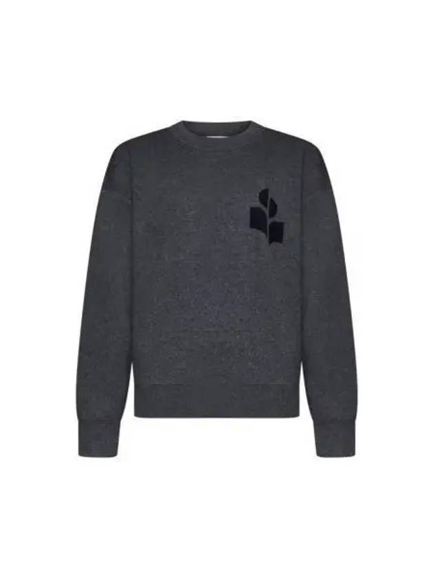 Ateley Logo Cotton Sweatshirt Dark Grey - ISABEL MARANT - BALAAN 2