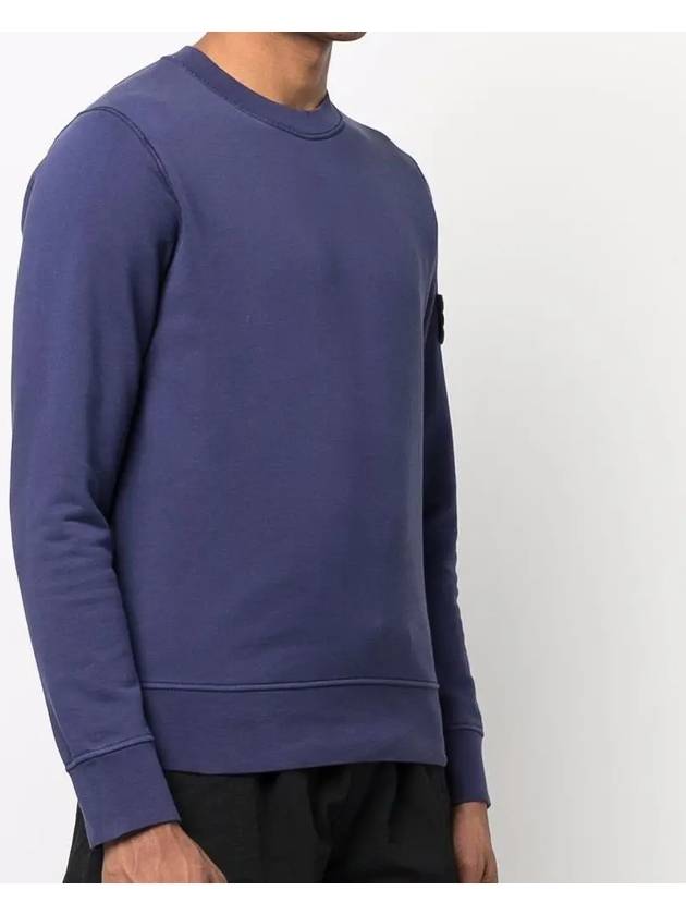 Wappen Patch Crew Neck Sweatshirt Dark Blue - STONE ISLAND - BALAAN 4