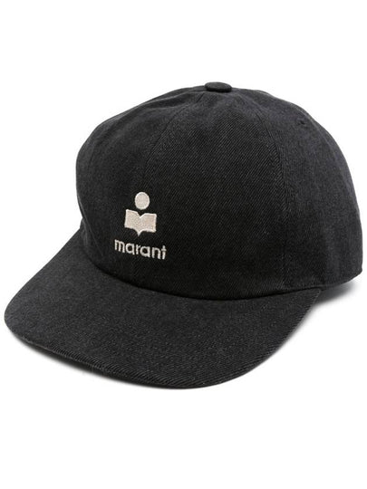 Tomas Embroidered Logo Ball Cap Black - ISABEL MARANT - BALAAN 2