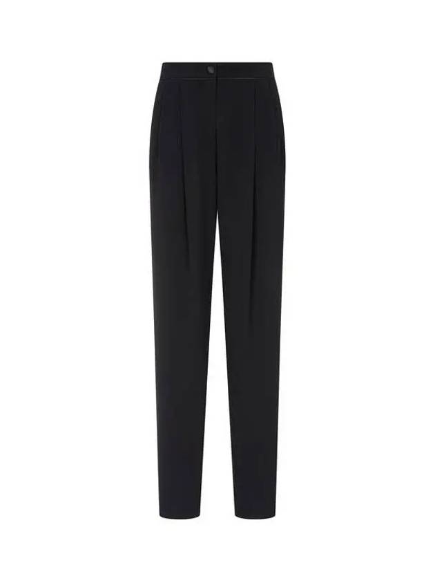 Women s Pleated Crepe Pants Black 271241 - EMPORIO ARMANI - BALAAN 1