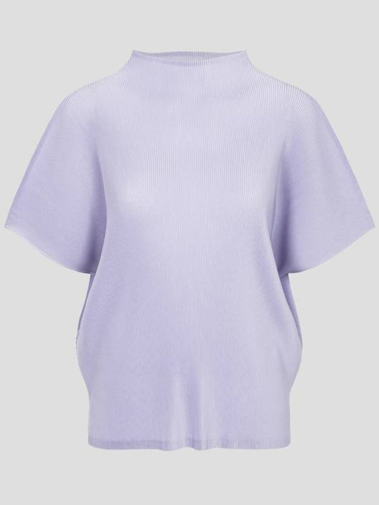 Pleats Please July Loose Fit Mist Top Light Blue Sky - ISSEY MIYAKE - BALAAN 1