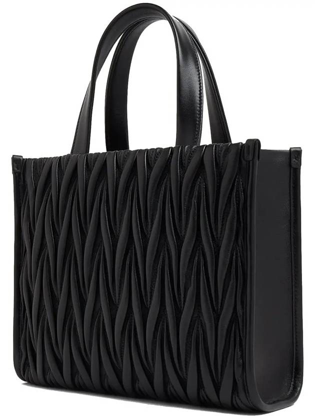 Matelasse Nappa Leather Tote Bag Black - MIU MIU - BALAAN 4