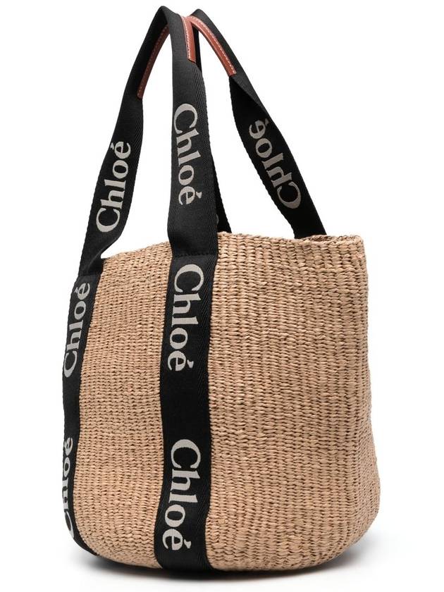 Woody Large Basket Tote Bag Beige - CHLOE - BALAAN 4