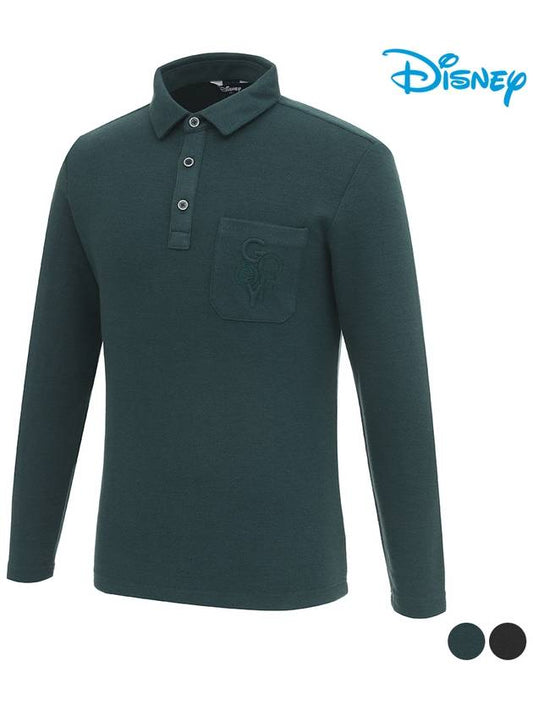 Men s simple long sleeve collar t shirt DN4MTS030 - DISNEY GOLF - BALAAN 1