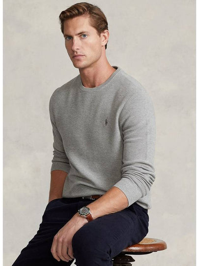 Cotton crewneck sweater gray - POLO RALPH LAUREN - BALAAN 2