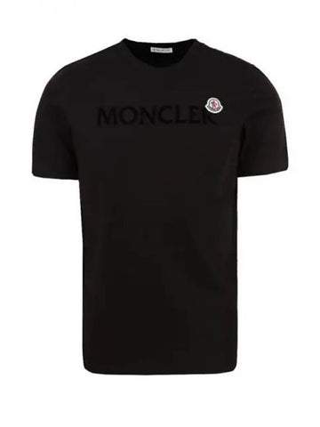 Logo Patch T Shirt Black 8C00024 8390T 999 271766 1146531 - MONCLER - BALAAN 1