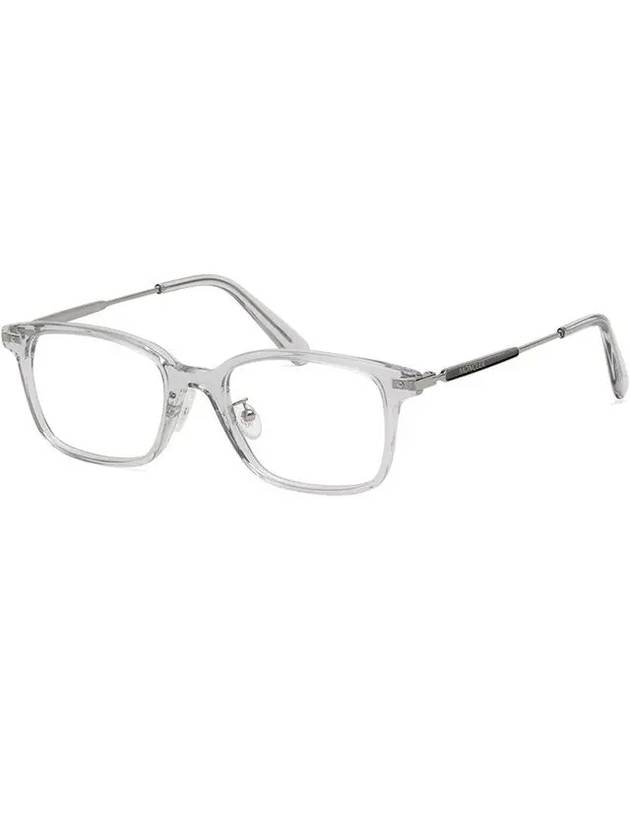 Glasses frame ML5160D 020 square simple transparent horn rim Asian fit - MONCLER - BALAAN 7