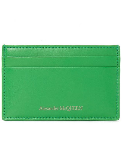 Leather Card Wallet Green - ALEXANDER MCQUEEN - BALAAN 2