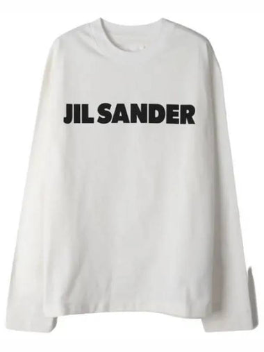 Heavy cotton logo long sleeve t shirt - JIL SANDER - BALAAN 1