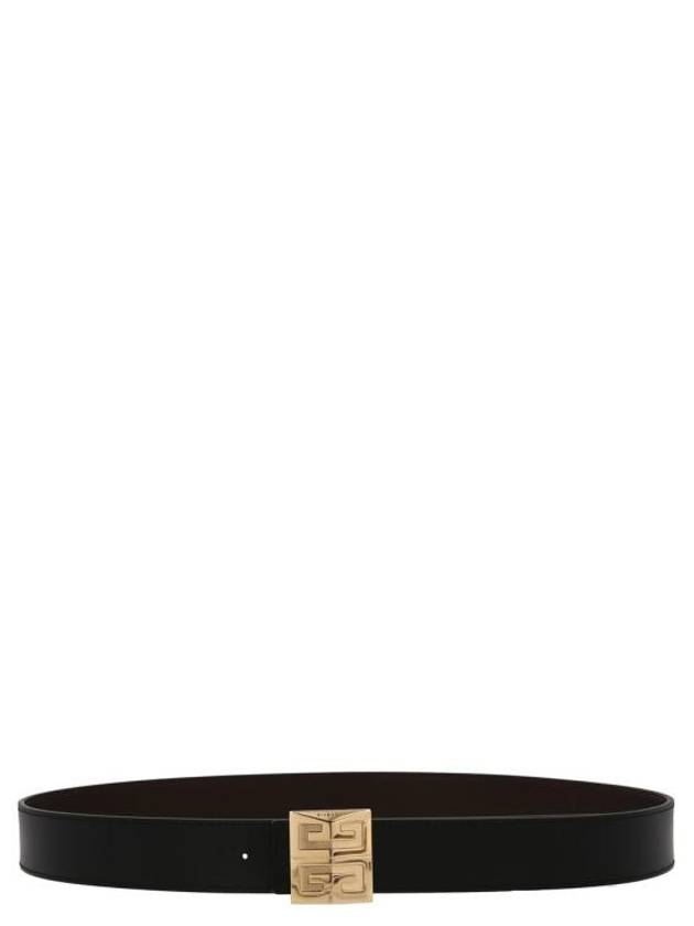 4G Logo Buckle Reversible Leather Belt Brown - GIVENCHY - BALAAN 3