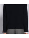 Donegal 4-Bar Striped Crew Neck Wool Knit Top Navy - THOM BROWNE - BALAAN 8