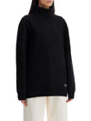 Logo Knitted Wool Turtleneck Black - A.P.C. - BALAAN 3