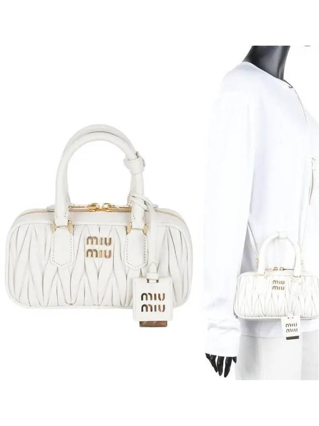 5BP088 AN88 F0009 VOOO Arcadi Matelasse Nappa Leather Mini Tote Bag - MIU MIU - BALAAN 1