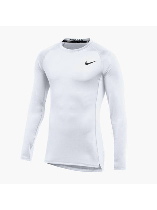 Pro Tight Long Sleeve T-Shirt White - NIKE - BALAAN 1