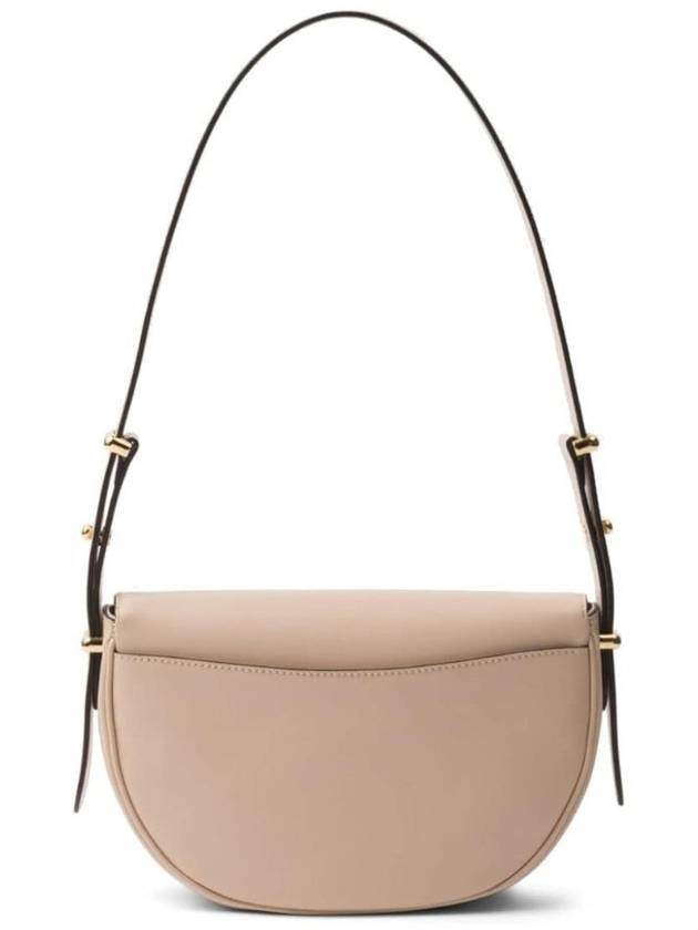 Arque Leather Shoulder Bag Travertine - PRADA - BALAAN 5