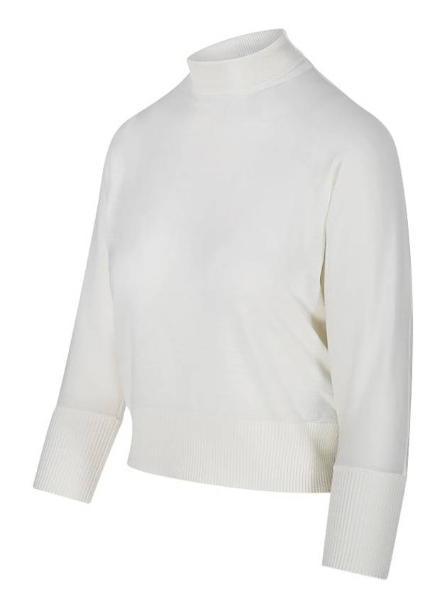 Women's Talea Virgin Wool Turtleneck White - MAX MARA - BALAAN 3