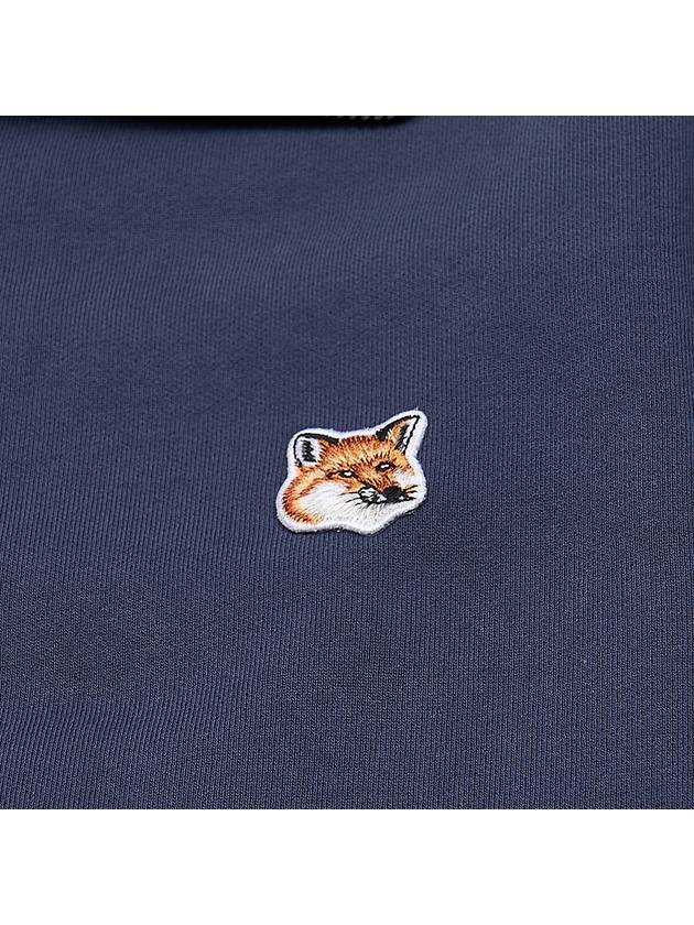 Fox Head Patch Half Zipper Sweatshirt Ink Blue - MAISON KITSUNE - BALAAN 6